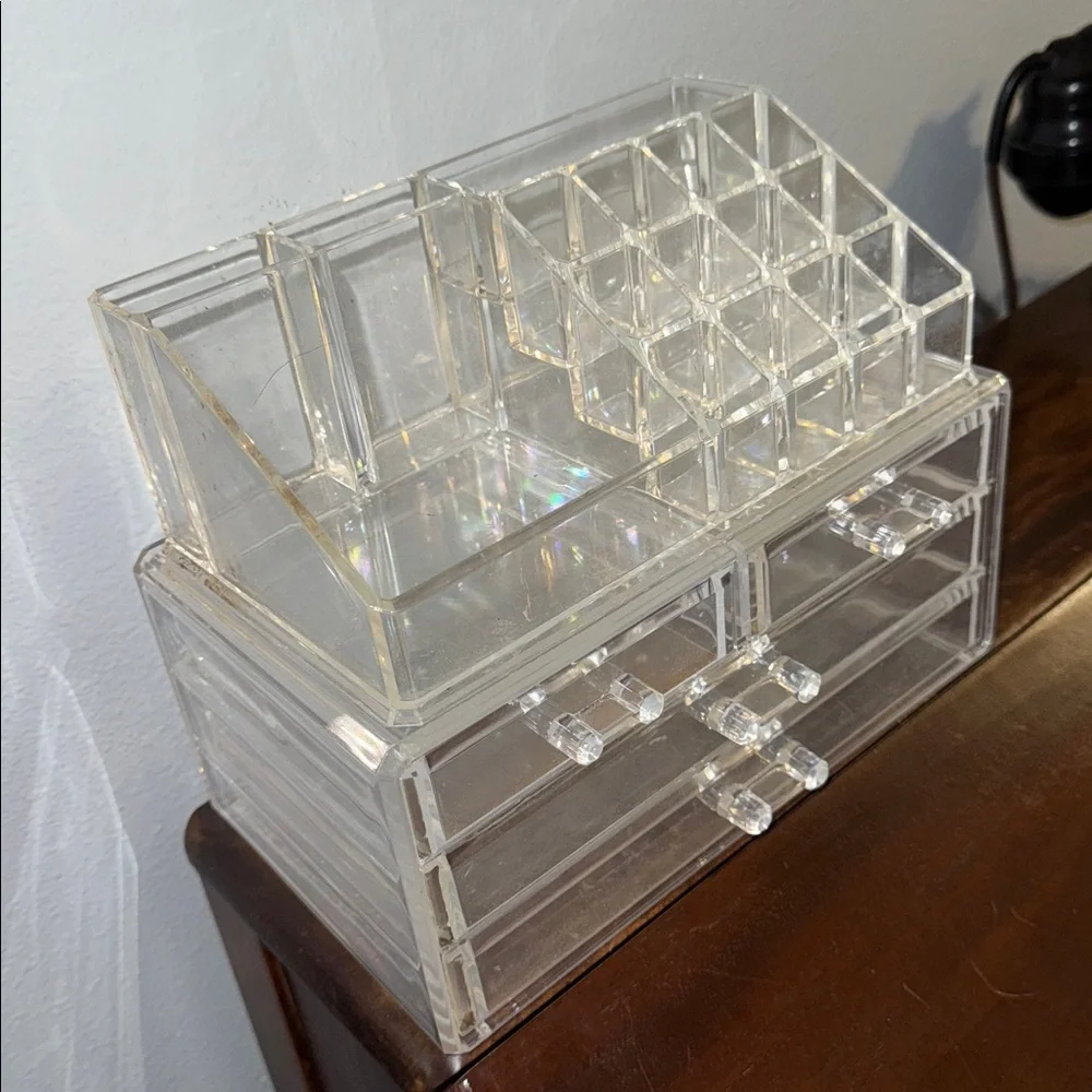 Clear Acrylic Makeup Organizers